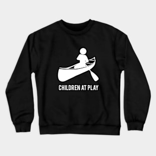 Canoeing Children at Play Crewneck Sweatshirt